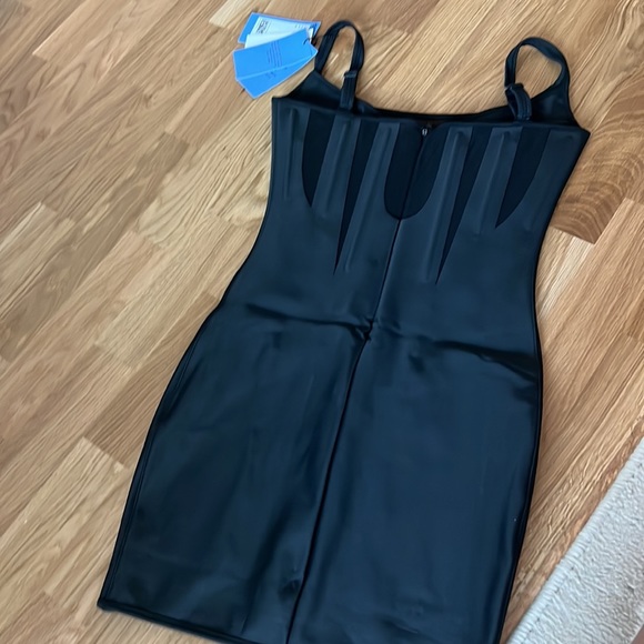 NWT H&M x Mugler Corset-style Mini Dress